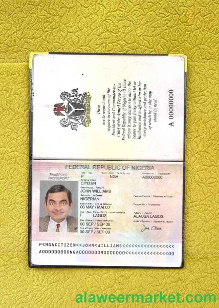 Nigeria passport (2007-2019) photo look